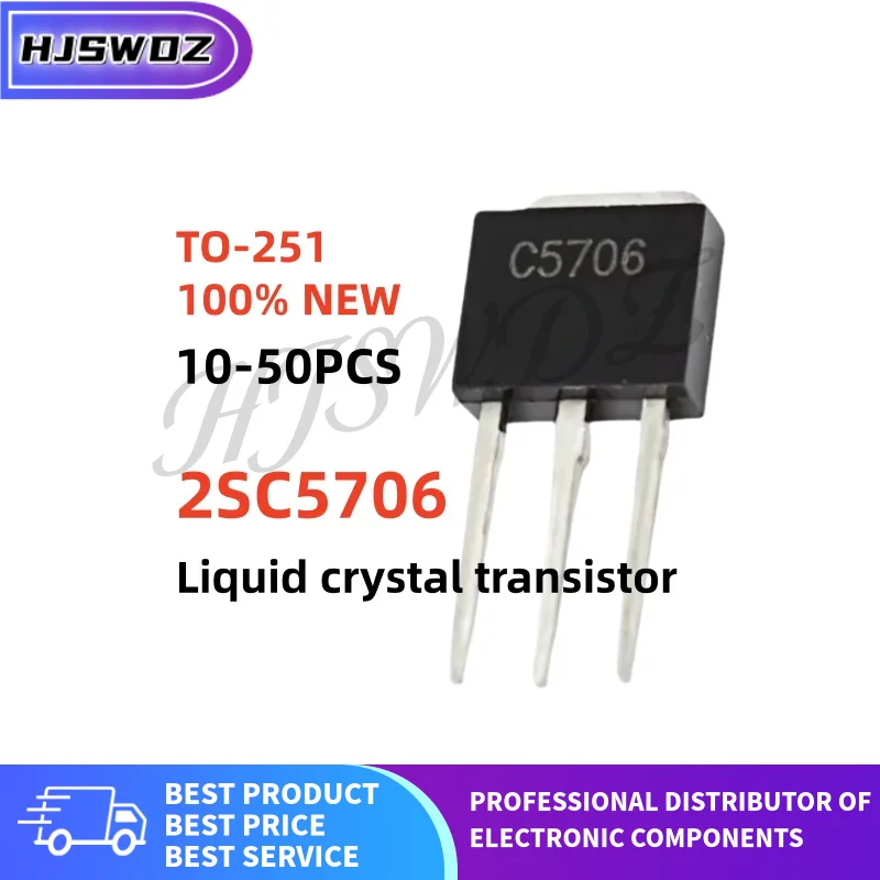 10 ~ 50 peças novas de marca 2SC5706 C5706 TO-251 tubo transistor de cristal líquido