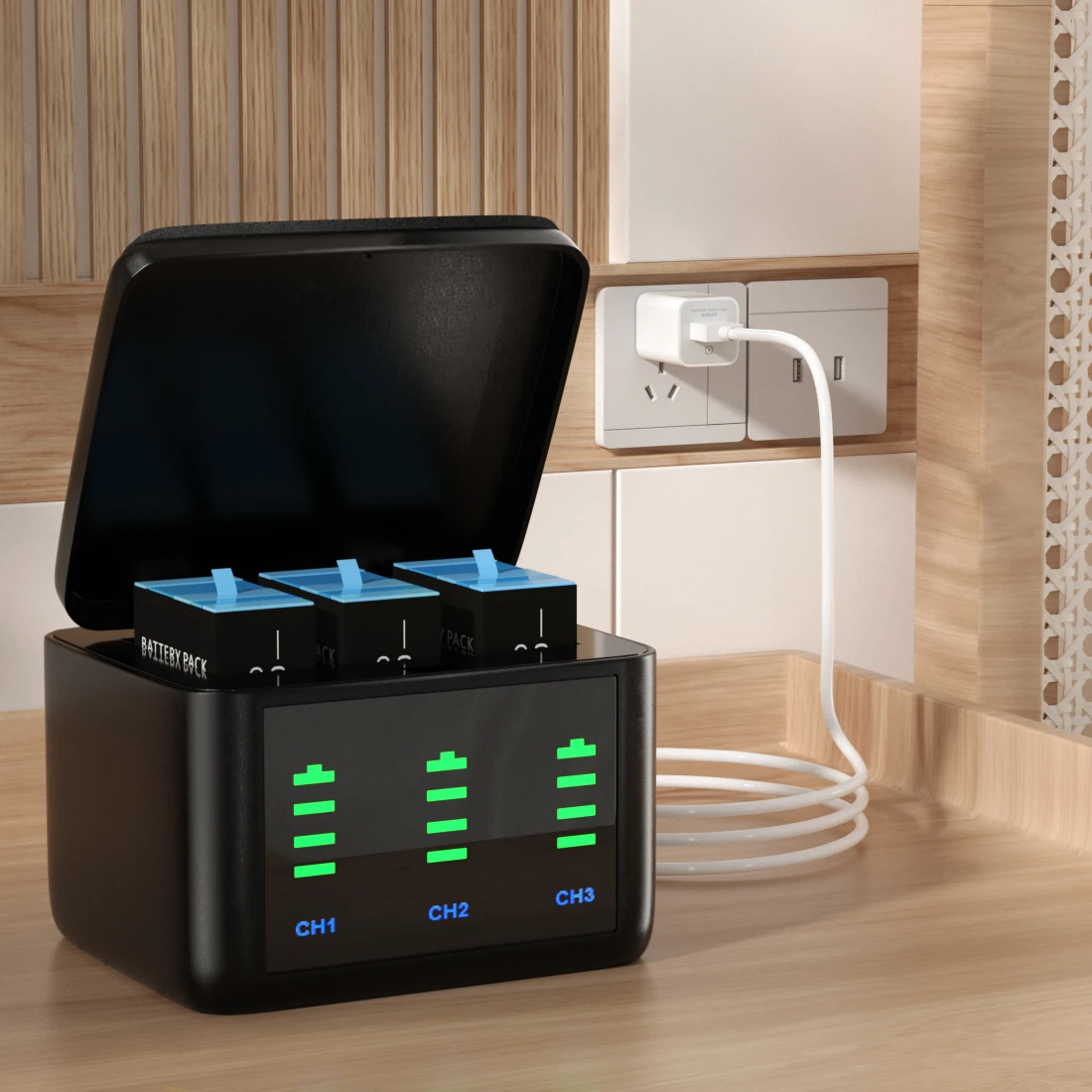 ل Gopro بطل 11/10/9 بطارية ليثيوم ل الذهاب برو بطل 11/10/9 الأسود اكسسوارات ل GoPro عمل الرياضة كاميرا 2000MAH