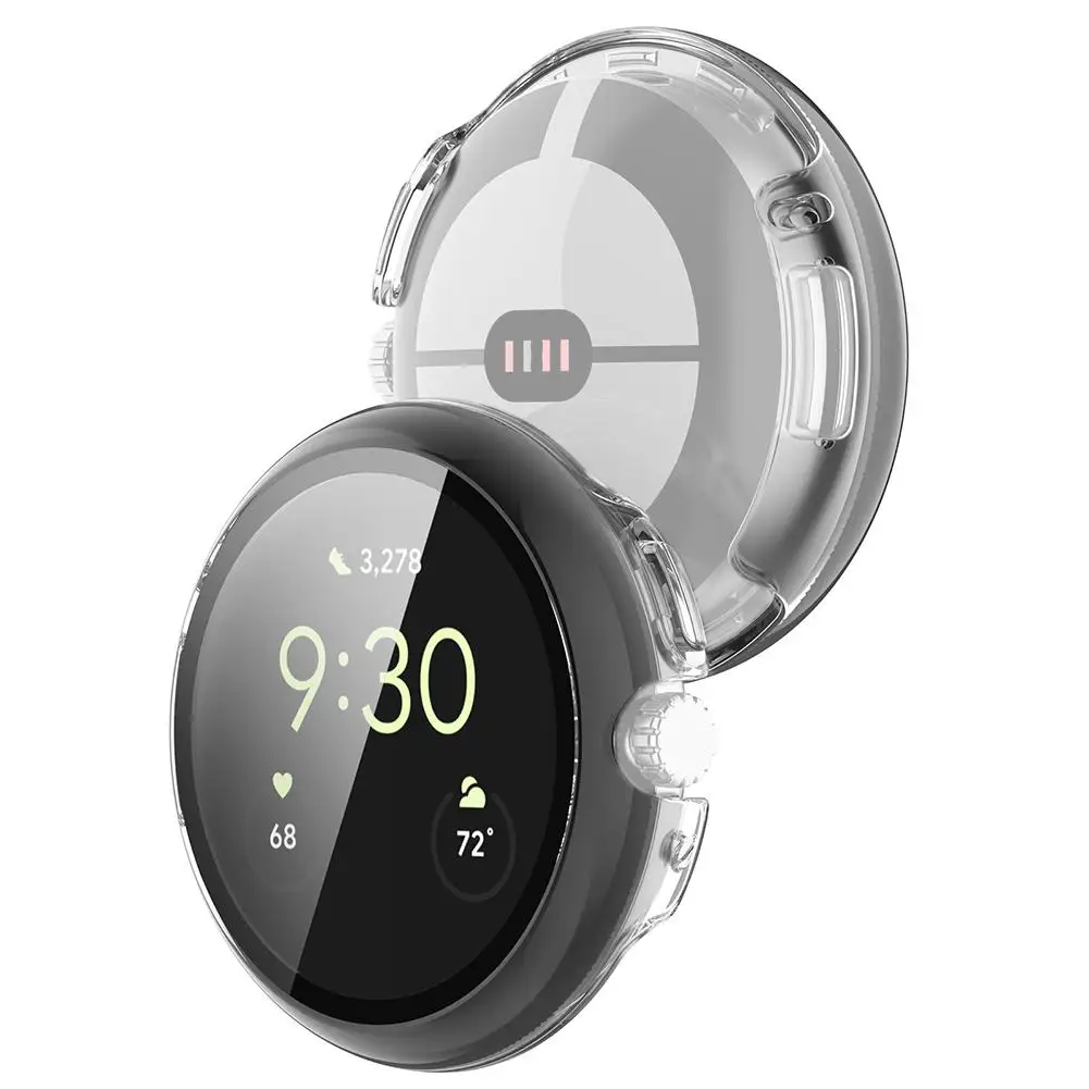 2 In 1 For Google Pixel Watch 3 41/45mm Pc +film Cover Integrated Protective Anti-scratch Watch Accessories T2p4
