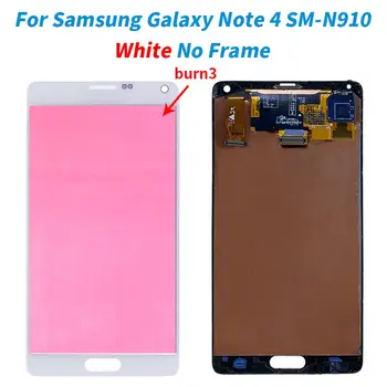 LCD displej AMOLED s technologií Burn Shadow pro SAMSUNG Galaxy Note 4 N910 N910F s dotykovou obrazovkou, digitalizátorem a sestavou dotykové obrazovky 6 nejlepší prodej displej Samsung Galaxy Note 4 N910F - №1