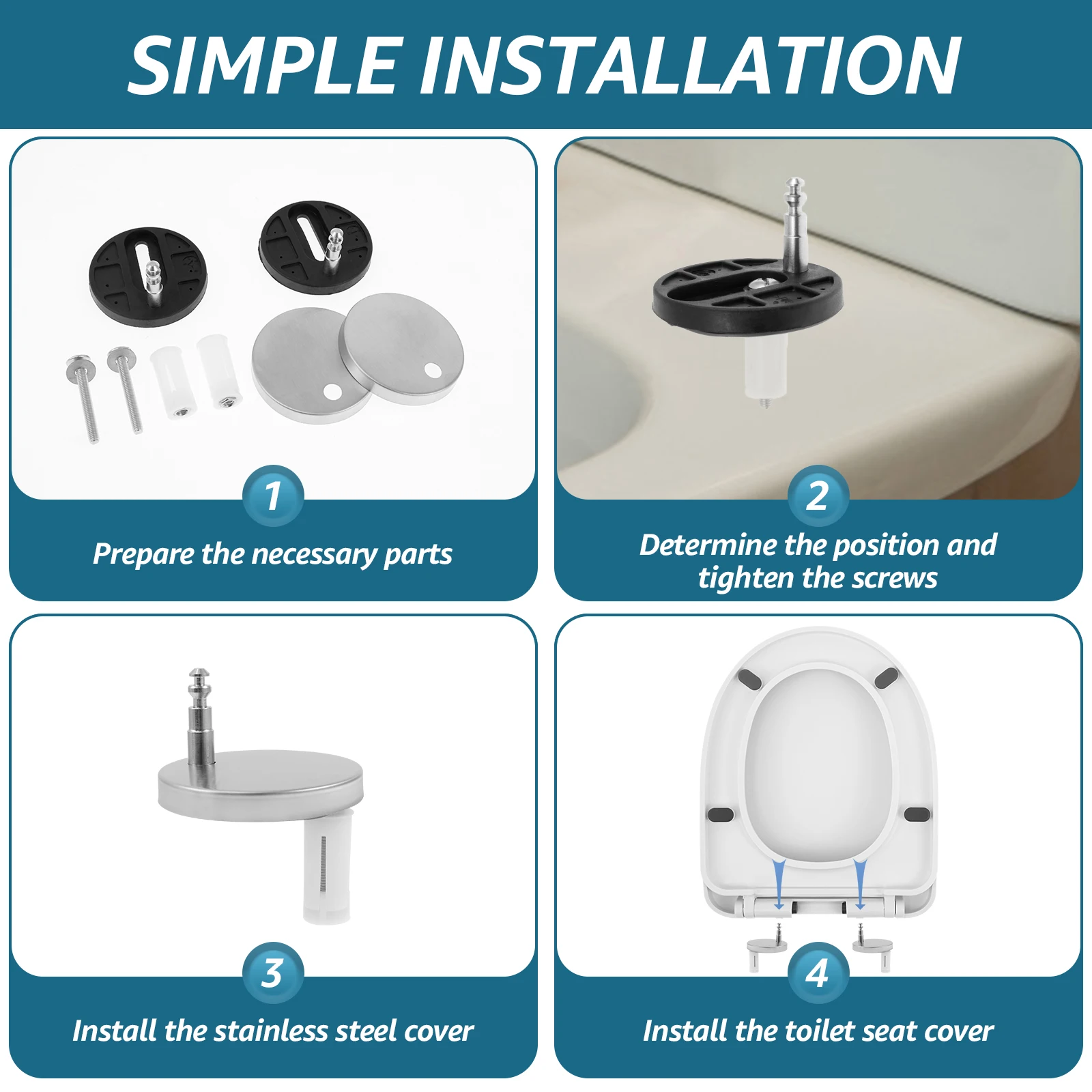 Siège de toilette allongé à fe - Slow Close Toilet Seat Quick Release avis et prix