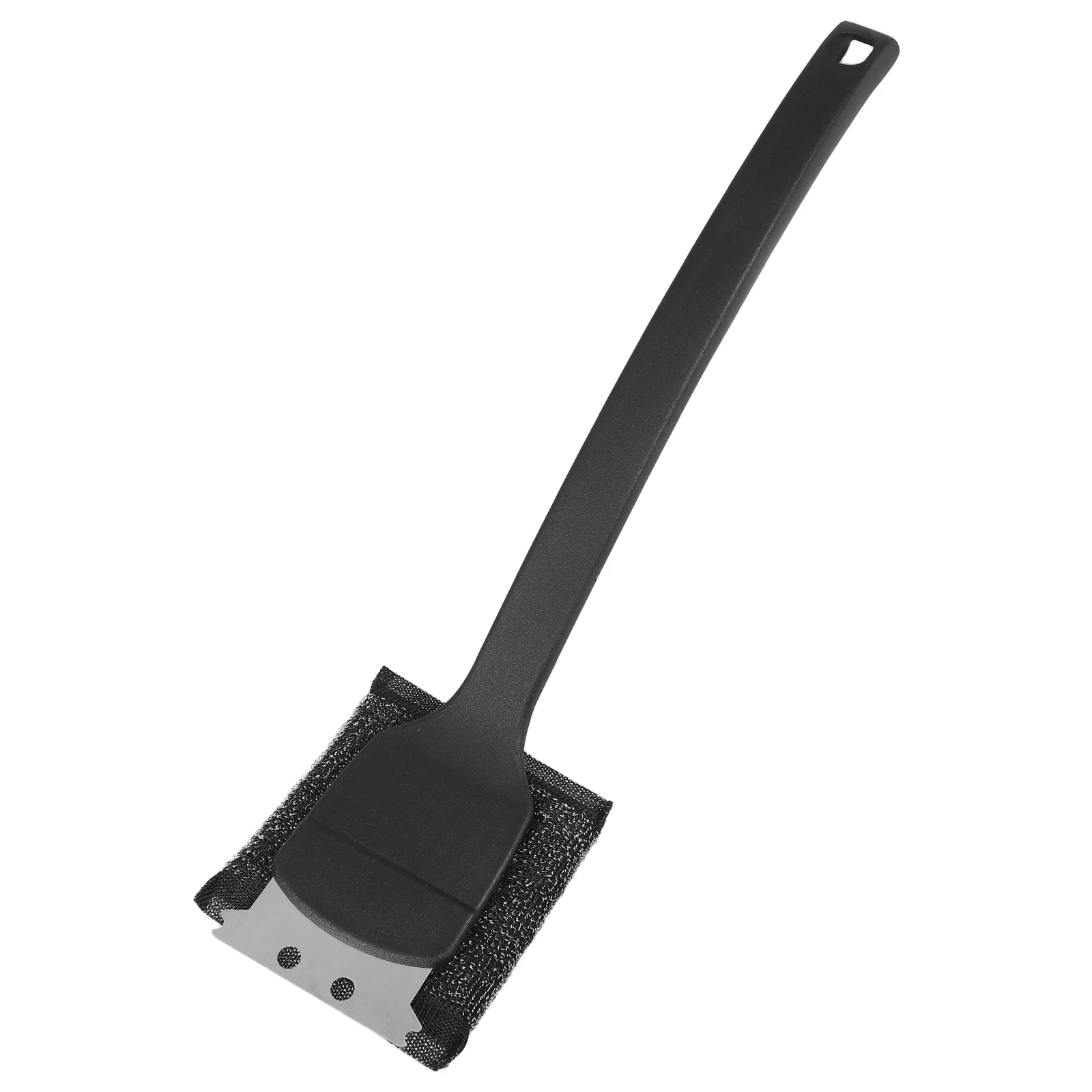 

1pc BBQ Brush Durable Steel Wool Ergonomic Handle Tools Grill Grate Accessories Wire Cleaning Long Resistant Storage
