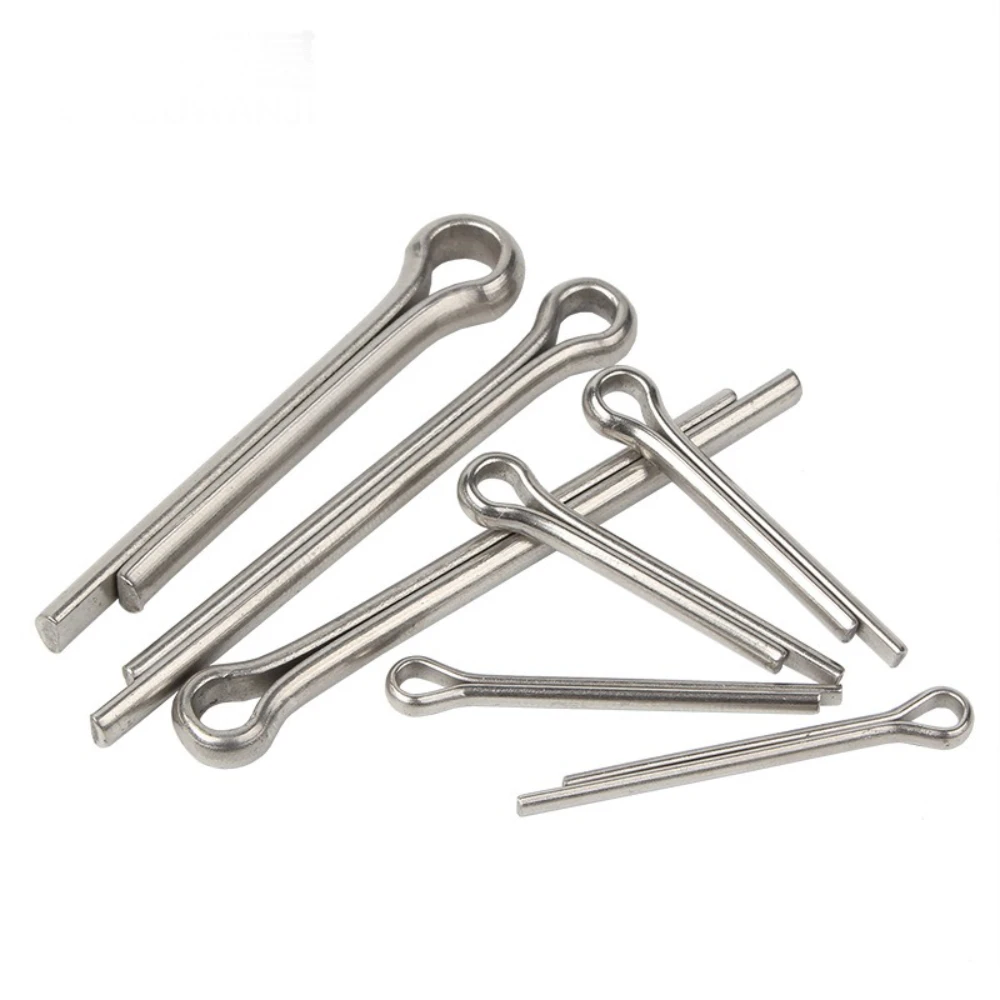 

100 Pcs 304 Stainless Steel Cotter Pins 7Sizes Split Pin Fastener Clips Cotter Pins for Automotive Mechanics Small Engine Repair
