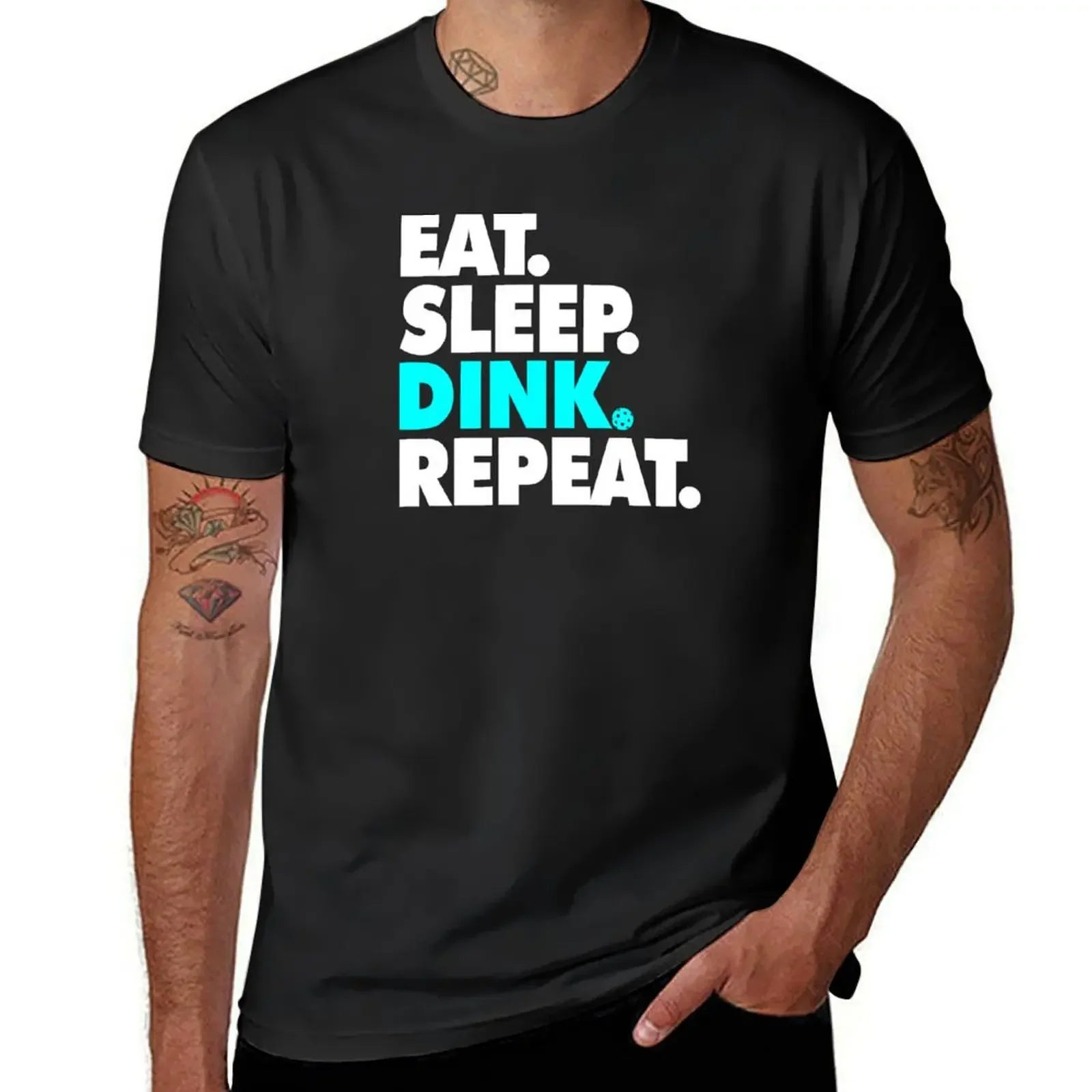 Eat Sleep Dink Repeat - Pickleball, Dink, Eat, Sleep, Repeat T-Shirt Clothing blue lock oversized t shirt clothing for men