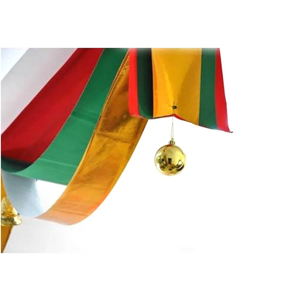 

200Cm Christmas Bunting Multicolor Ceiling Hanging Decoration Holiday Party Xmas Decor Indoor Festive Lint Plastic Ceiling