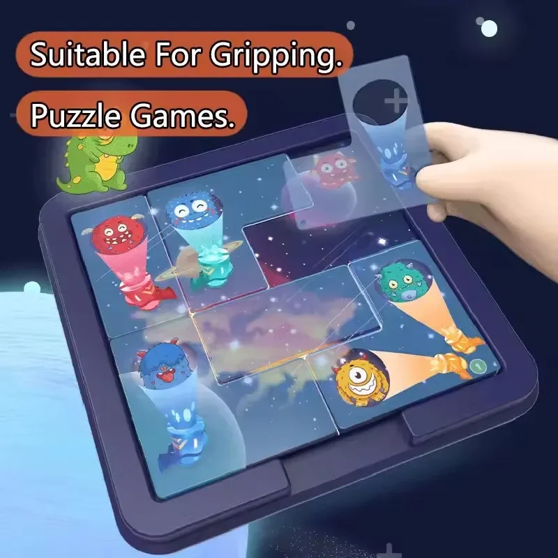 

Montessori Logical Thinking Training Board Games Capture Monsters Puzzles Games Sensory Learning Educational Toys For Children