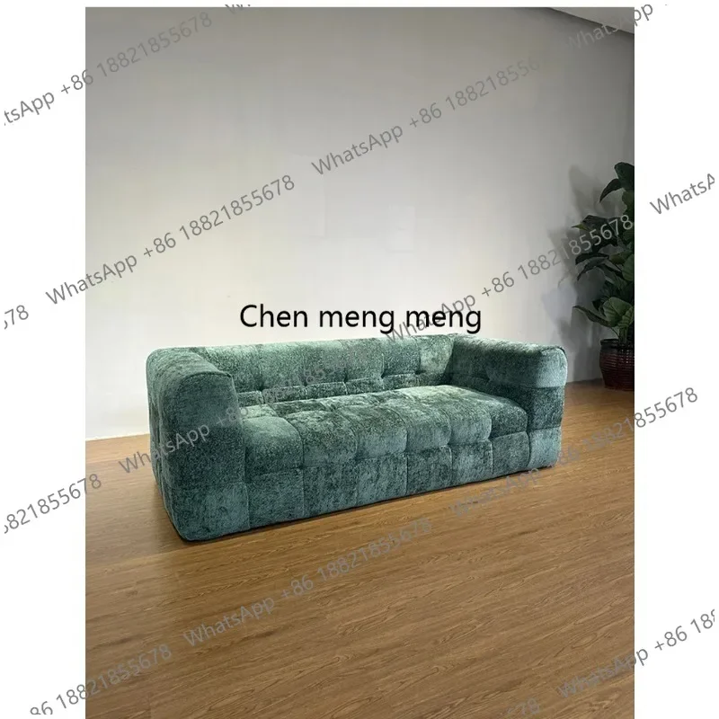 

zHVacuum compression sofa marshmallow straight row multi-person small apartment corduroy lazy sofa