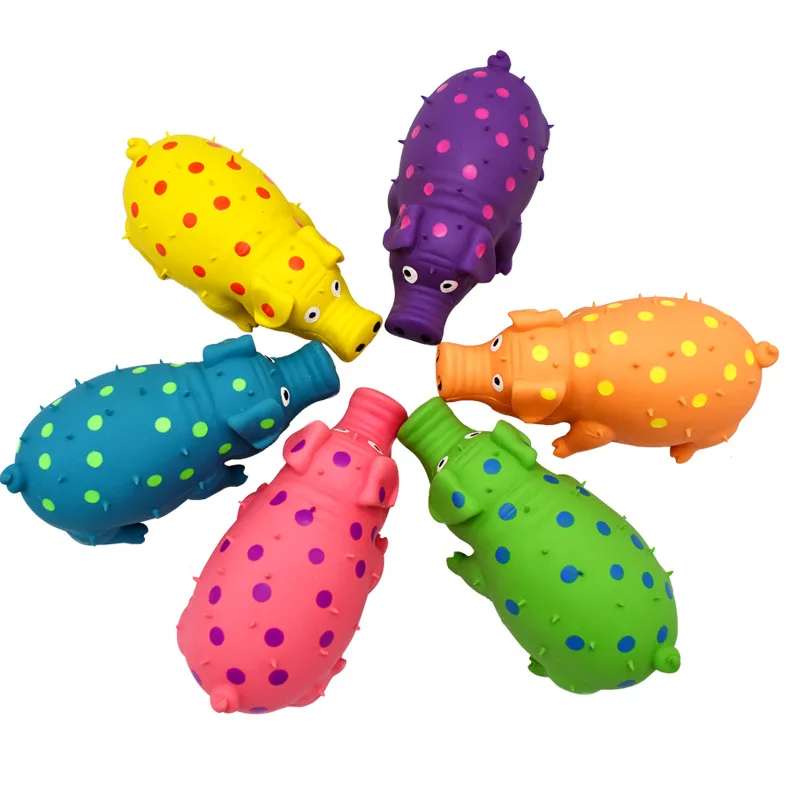 Pet Dog Sounding Piggy Squeak Bite Resistant Toys for Small Large Dog Interactive Puppy Toy Chew Toy Pet Tooth Clean Accessories