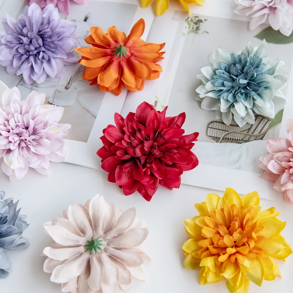 5/10 Stück Künstliche Blumenköpfe für Heimdekoration, Tischdeko, Hochzeit, Garten, Rosenbogen, DIY-Geschenke, Süßigkeitenbox, Brautaccessoires im Ausverkauf – Detail 3