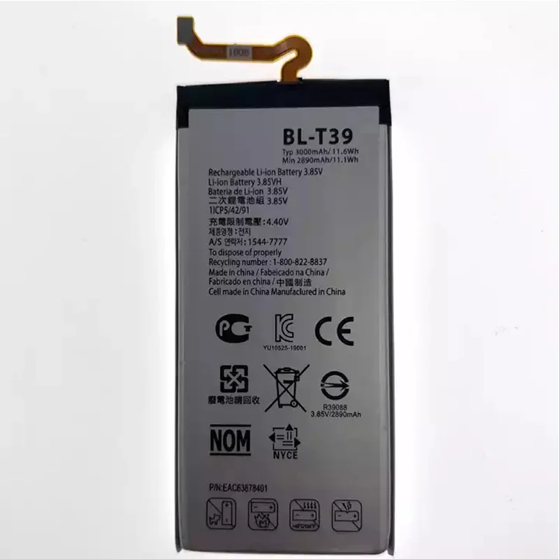 Replacement Battery BL-T39 for LG G7 ThinQ G710 Q7+ LMQ610 Mobile Phone 3000mAh