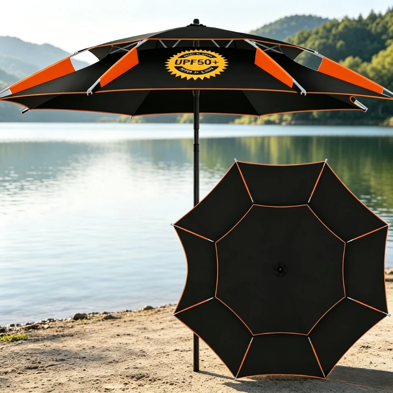 Adjustable Fishing Umbrella Vinyl Canopy Sun Rain Protection Wind Resistant Outdoor Shelter for Bank Lake Fishing Angling 낚시 우산