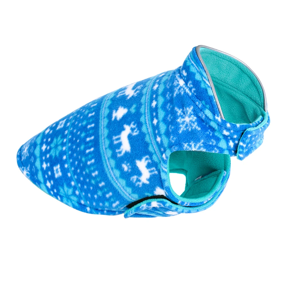 

Cosplay Costume Christmas Print Dog Coat Costumes Pet Clothes Sky-blue Small Outfits