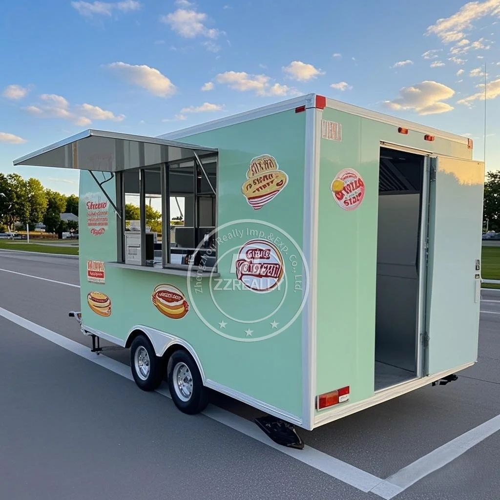 

Мобильный грузовик для еды, пиццы, кофе, тележка для барбекю, прицеп для фаст-фуда, прицеп для уличного общественного питания с кухонным оборудованием, стандарт США