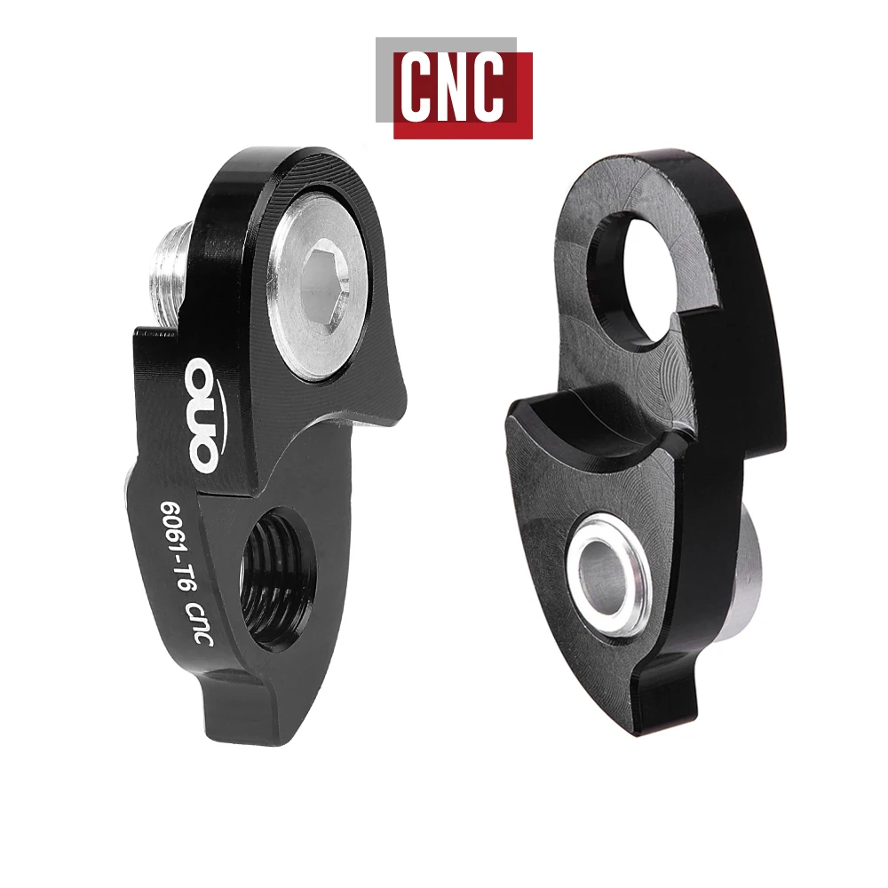 OUO CNC الجبلية والعتاد الخلفي Derailleur شماعات دراجة الإطار الذيل هوك موسع مع مسامير الألومنيوم الدراجة الخلفية Derailleur تمديد