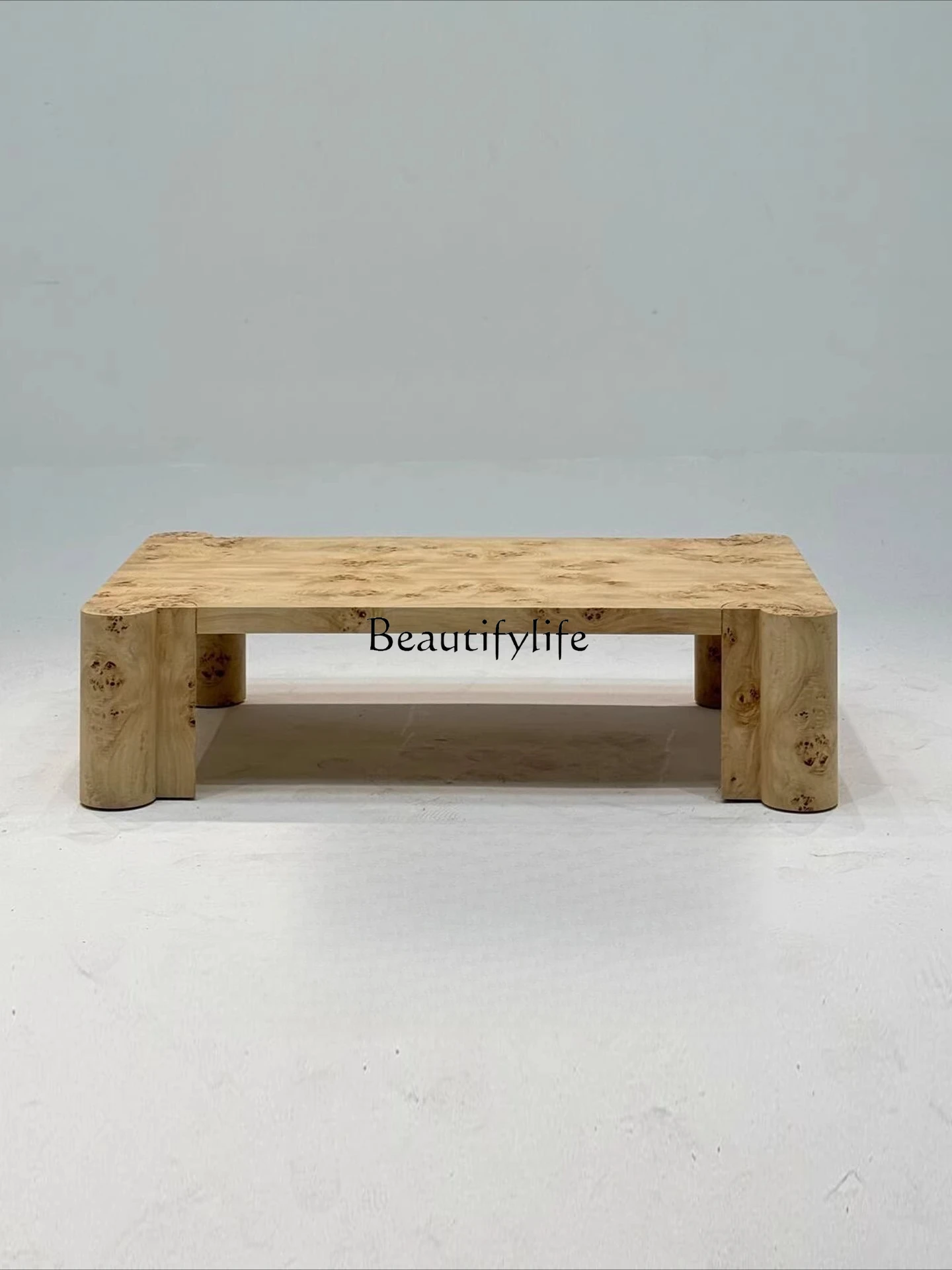 

Retro tea for a few days, Nordic simple wabi-sabi wind rectangular coffee table