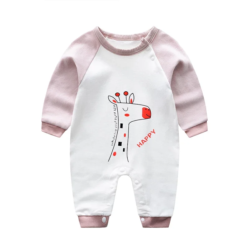 0-24m Baby Costume Newborn Jumpsuit Printed cartoon Baby Girl Onesie Long Sleeve Round Collar Spring/autumn Clothes Romper