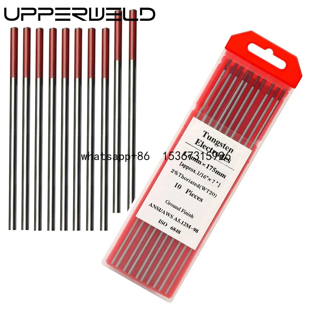 10-Pack 2% Thoriated Red,WT20 3/32