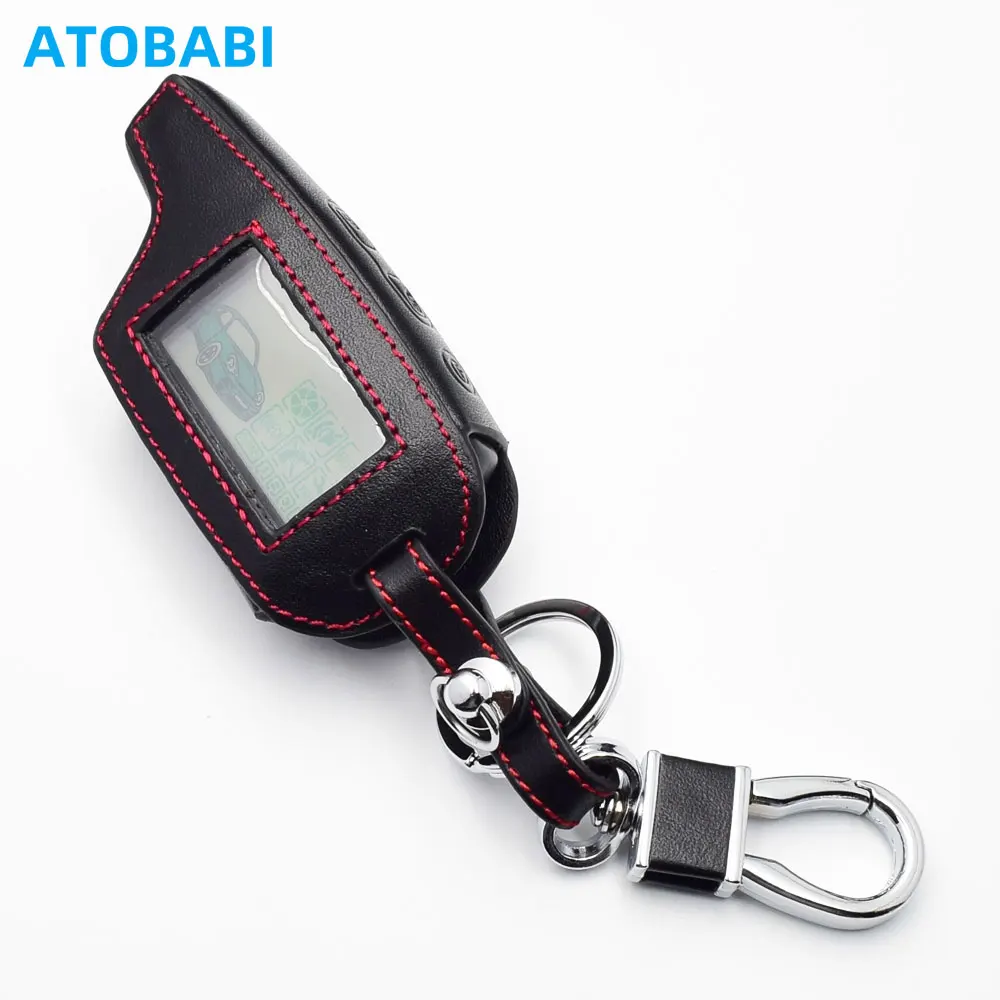 Кожаный чехол для автомобильного ключа для Pandora D073 D074 DXL 3000 3100 3210 3170 3300 3500 3700 2100 Чехол с двусторонней автомобильной сигнализацией и ЖК-пультом дистанционного управления