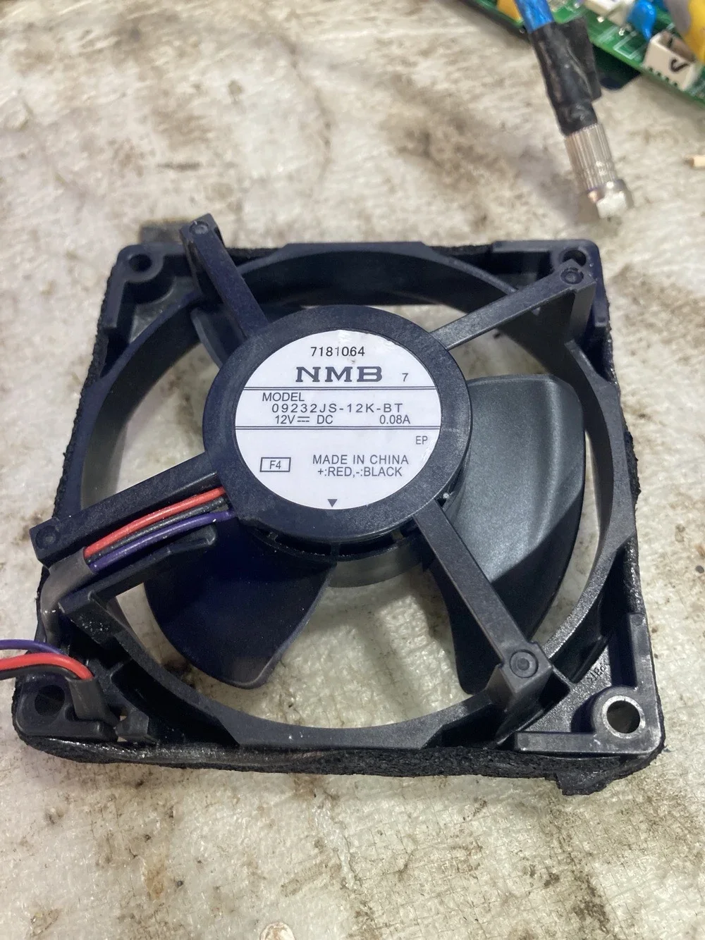 Original 09232JS-12K-BT 9.2cm 12V 0.08A refrigerator built-in cooling Computer fan motor