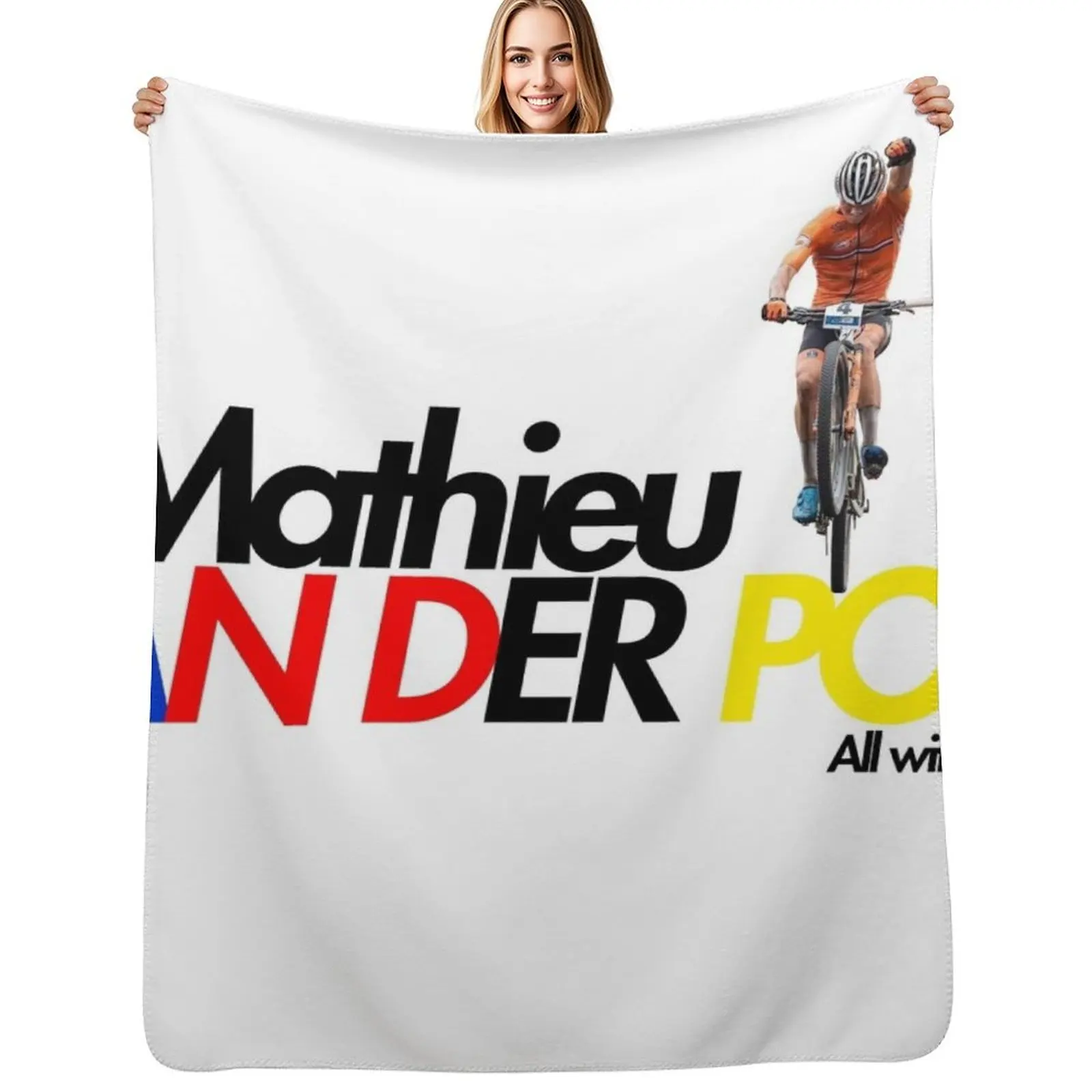 Mathieu van der Poel All with MVDP ! Throw Blanket Stuffeds Hairys Nap Fashion Sofas Polar Comforter Blankets