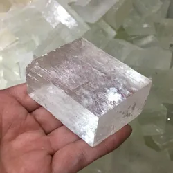 Wholesale Clear Optical Calcite Raw Cube Iceland Spar Slab Natural Stone and Rough Crystal Minerals Healing Stones Witchcraft