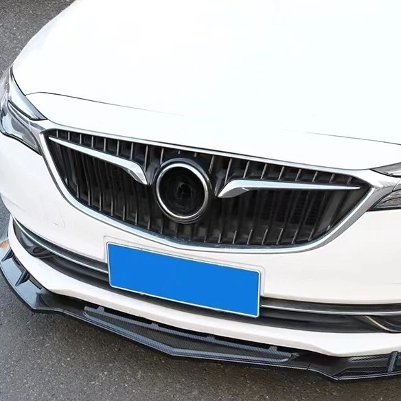 Front Bumper Lip Splitter For Excelle 2015-2020 Gloss Black Carbon Fiber Look Front Chin Spoiler Anti-collision Exterior Trim - view 4