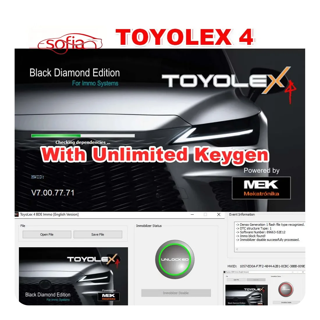 

Toyolex4 с необмеженным ключом для Denso для Lexus Mascheramento, автомобильное программное обеспечение для дисплея DTC toyolex4, программное обеспечение toyolex 4 bde immoff