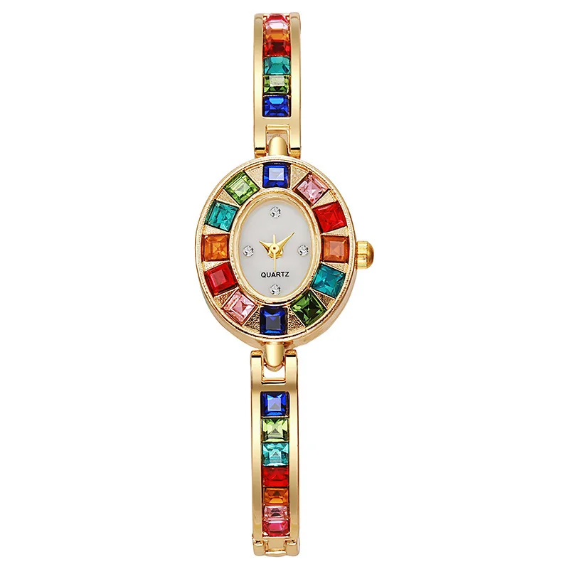 

Женские часы-браслет с бриллиантами и маленьким циферблатом, универсальные женские часы