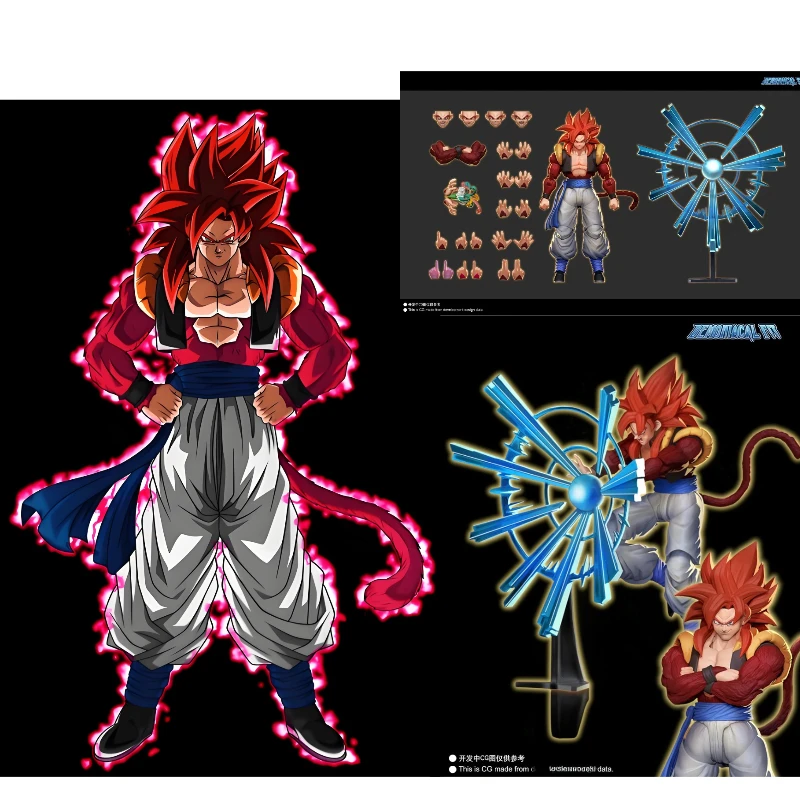 

Demoniacal Fit Action Figure SSJ4 Gogeta Dragon Ball GT 3.0 Figures Super Saiyan 4 Gogeta Figurine SHF Collectible Model Toy
