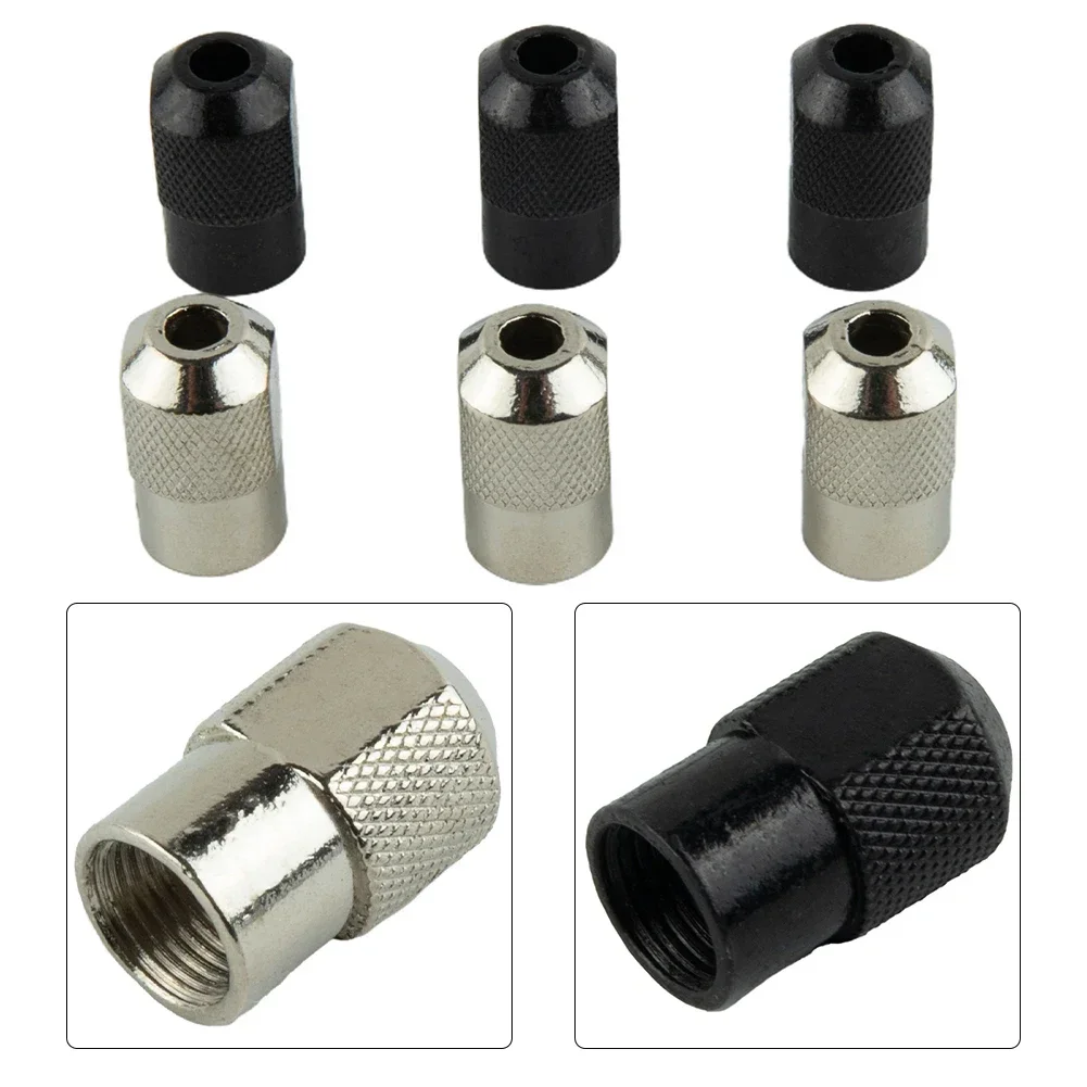 6pcs Drill Chuck Accessories Rotary Tools Chuck Nut Power Tool Accessories Zinc Alloy Nuts M8X0.75mm Abrasive Tools Part