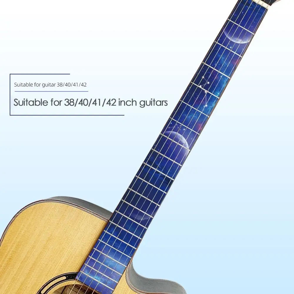 10 Styles Music Instrument Decorations Beautiful Guitarra Accessories Cross Inlay Decals Ultra Thin Stickers Fretboard Sticker
