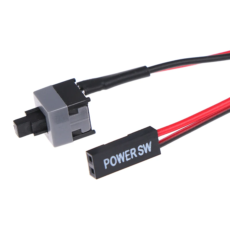 5Pcs PC computer motherboard power cable switch on/off/reset replacement