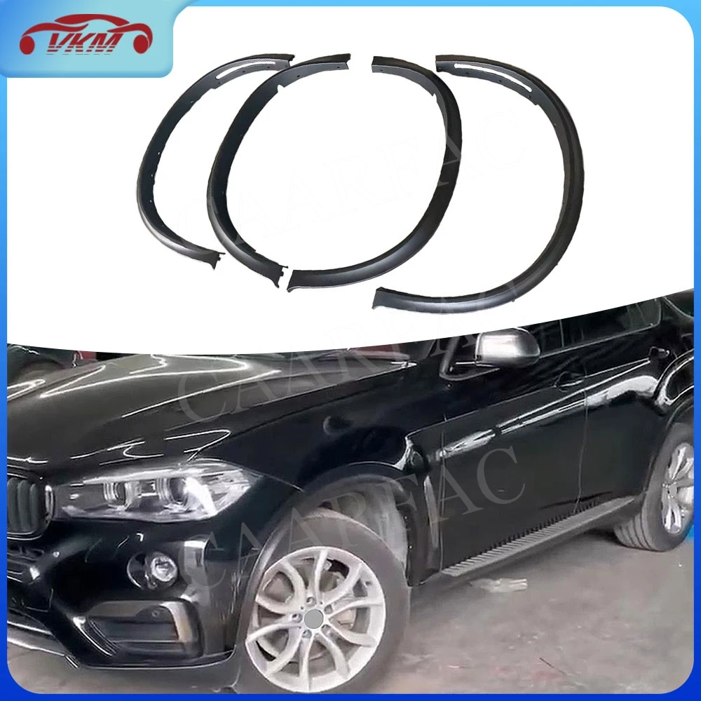 

PP Matte Black Wheel Arches Fender Mudguards For BMW X6 F16 Sport 2015-2018 Car Fender Flares Wheel Eyelid Car Accessories