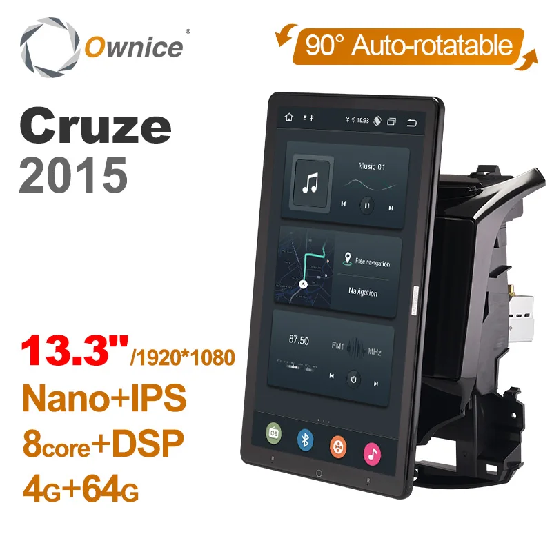 1920*1080 Ownice Android 12.0 for Chevrolet Cruze 2015 Car Radio Auto Multimedia Video Audio head Unit 13.3