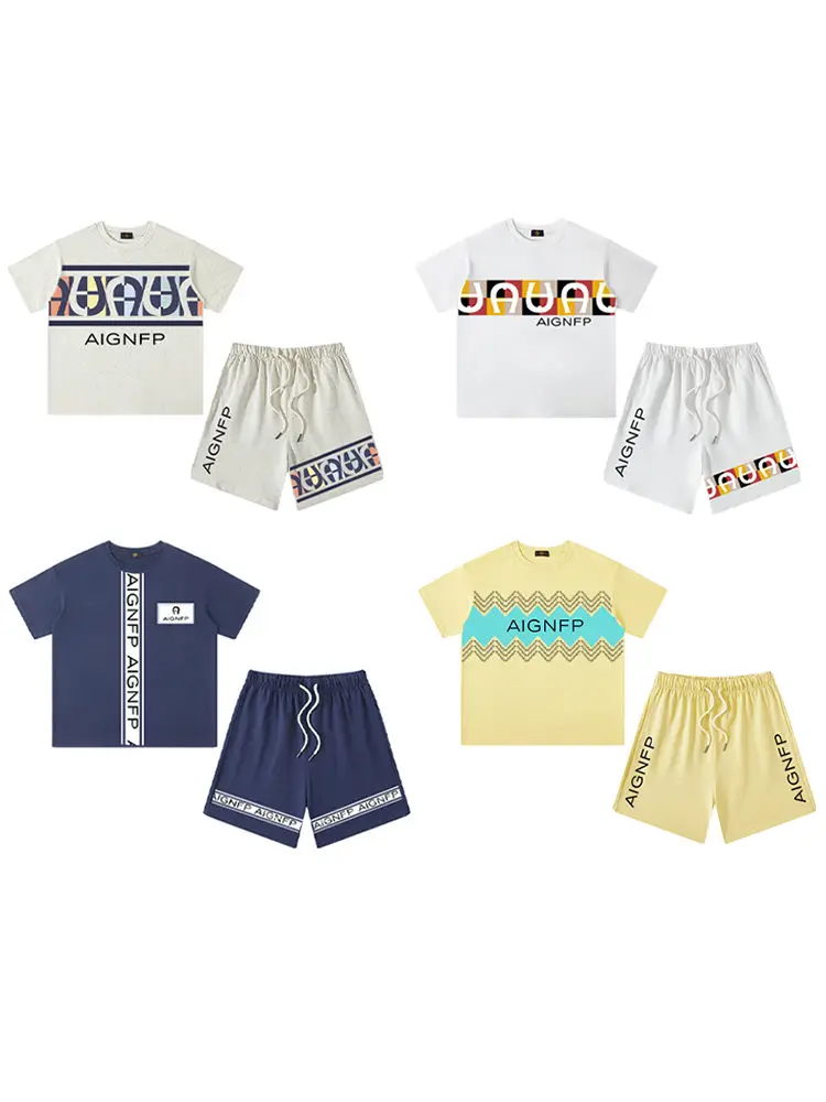 

Baby Boys T-shirt Set Summer Kids Clothes Fashion Soft Tops Graffiti Print Short sleeve Shorts 2Pcs Sets Children's Clothing