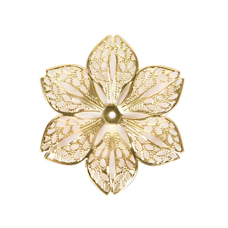 50 قطعة/المجموعة تخريمية زهرة الحرف سحر موصلات DIY قلادة النتائج مجوهرات #6