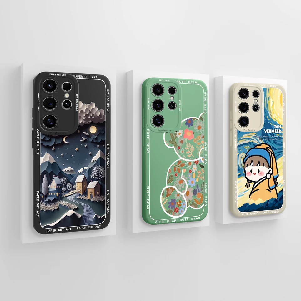 For Samsung Galaxy S25 Ultra Phone Case S25+ Coque Cute Panda Cases Soft Silicone Shell For SamsungS25 Cases Fundas Back Cover