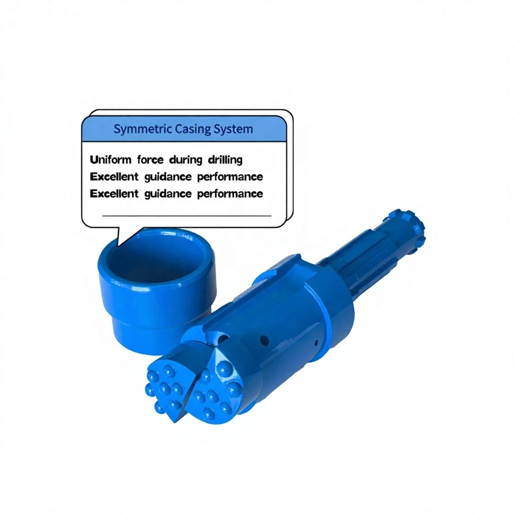 

Concentric Drill Bit Overburden Casing System Ring Bits For Tunneling Mining Water Well Drilling High Performance Drilling Tool