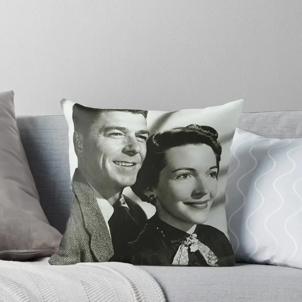 Ronald And Nancy Black And White Photo Photograph Picture Reagan Ronald 1984 84 Campaign T Shirt Hoodie Sticker Ret Throw Pillow