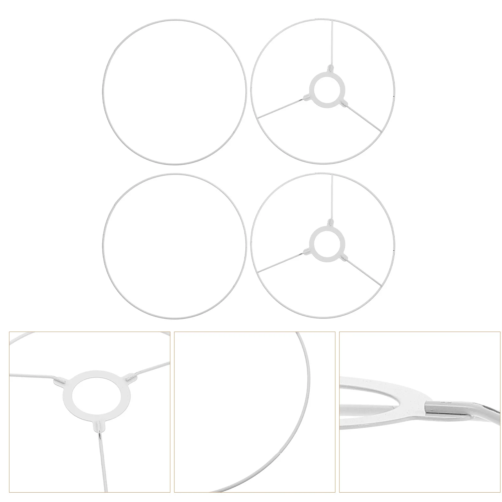 

2set 2Sets Lampshade Frame Iron Diy Pendant Light Bracket For Home E27 Ceiling Chandelier Holder Decor Lighting Accessory