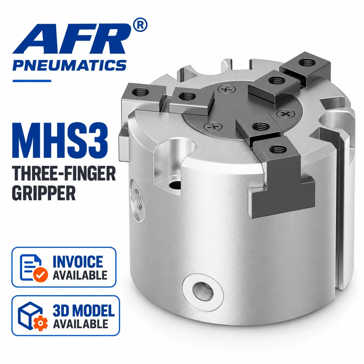 MHS3 Pneumatic Gripper Cylinder MHS3-16D MHS3-20D MHS3-25D MHS2-32D Parallel Air Gripper Double Acting Robot End Effector