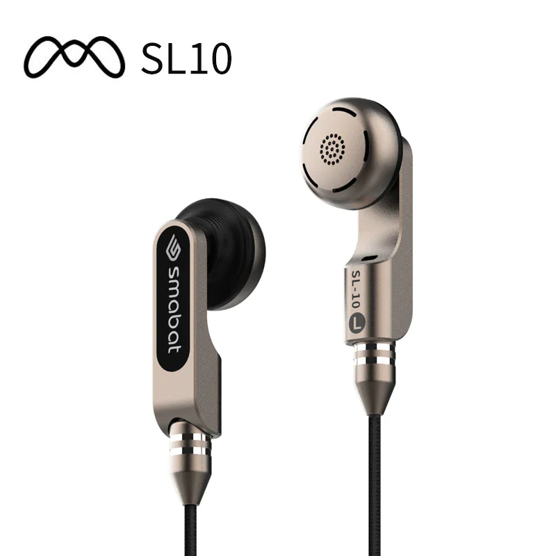 

Smabat SL10 HIFI Earbuds Double Dynamic Resonance Structure With MMCX Interface Earphone