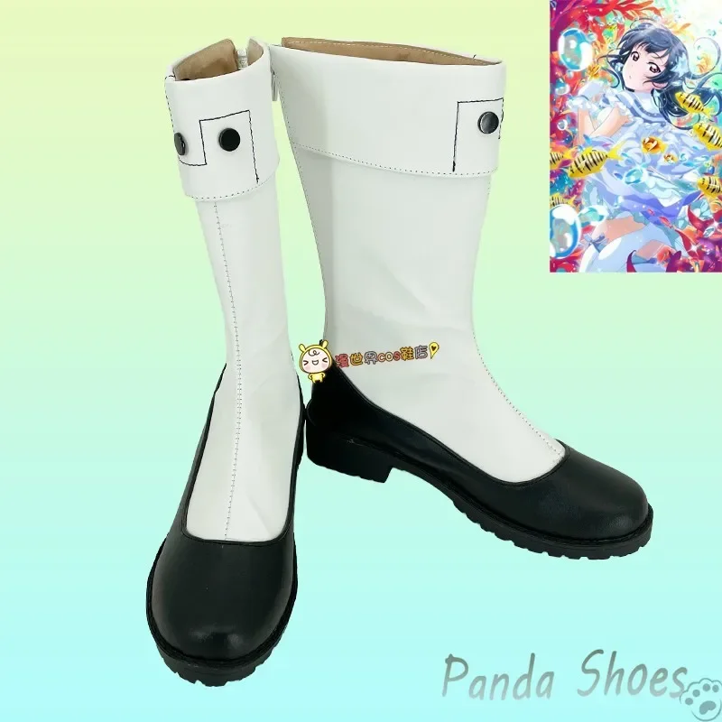 

Lovelive Sunshine Aqours Cosplay Shoes Anime Cos Long Boots Comic Kanan Cosplay Costume Prop Shoes for Con Halloween Party