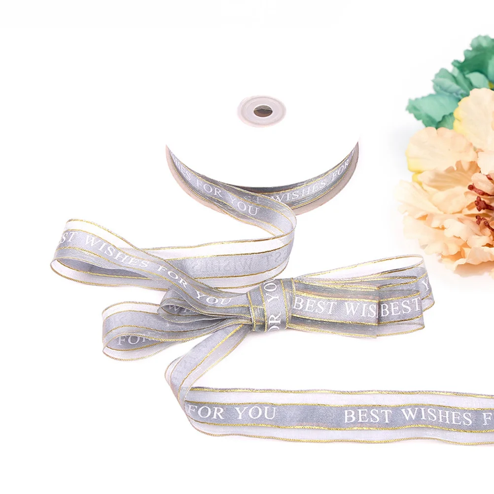 

Galloon Ribbon 2.5cm Color Soft Shiny English Double-Sided for Holiday Gift Packaging Wedding Decoration Ribbon