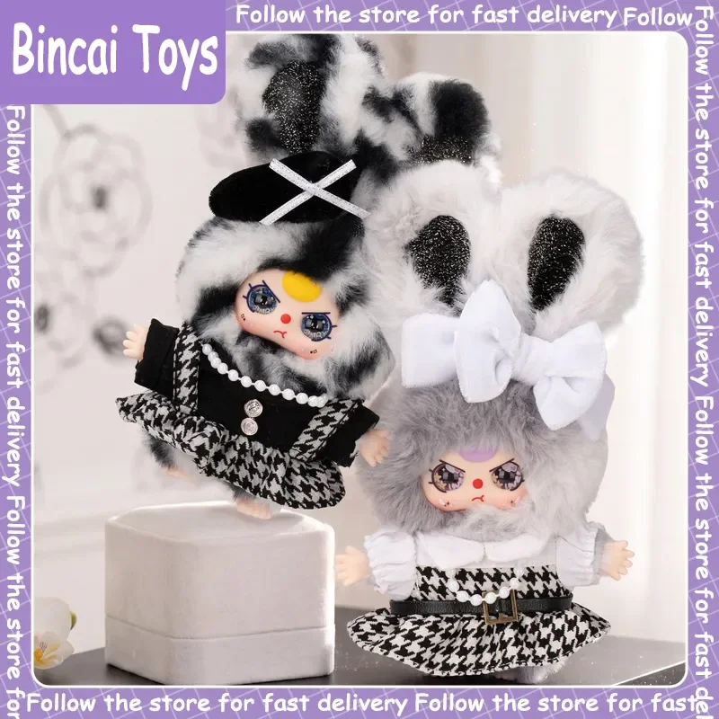 

Genuine Baby Three Absolute Black & White Series Cute Doll Bag Charm Pendant Surprise Collectible Gift For Toy Collectors