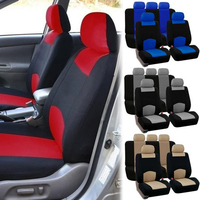 2pcs Universal Seat Covers for Car Front Seats Durable Breathable Cloth Sponge Filling Easy Install Remove Wash Fits All Seats