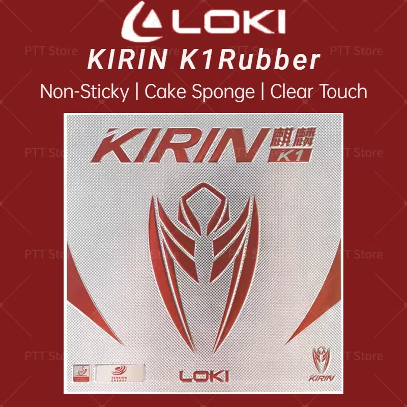 

Original LOKI KIRIN K1Table Tennis Rubber Non-sticky Ping Pong Rubber Sheet with Pre-tuned Cake Sponge 2.1mm Professional Rubber