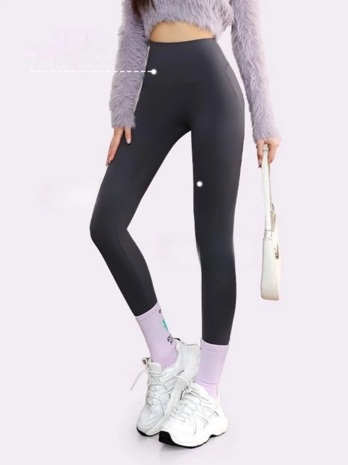 

Брюки-капри с высокой талией и эффектом утяжки живота, утепленные флисом, для женщин, повседневные, осенне-зимние, с эффектом подтяжки ягодиц