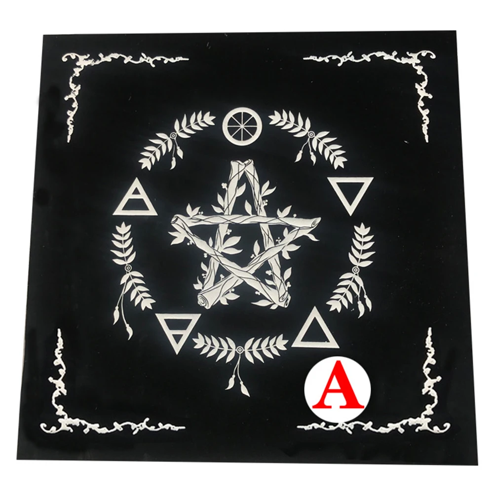 Tarots Tablecloth Astrology Board Game Cloth Square Shape Rune Divinations Table Cover Celestical Home Decoration