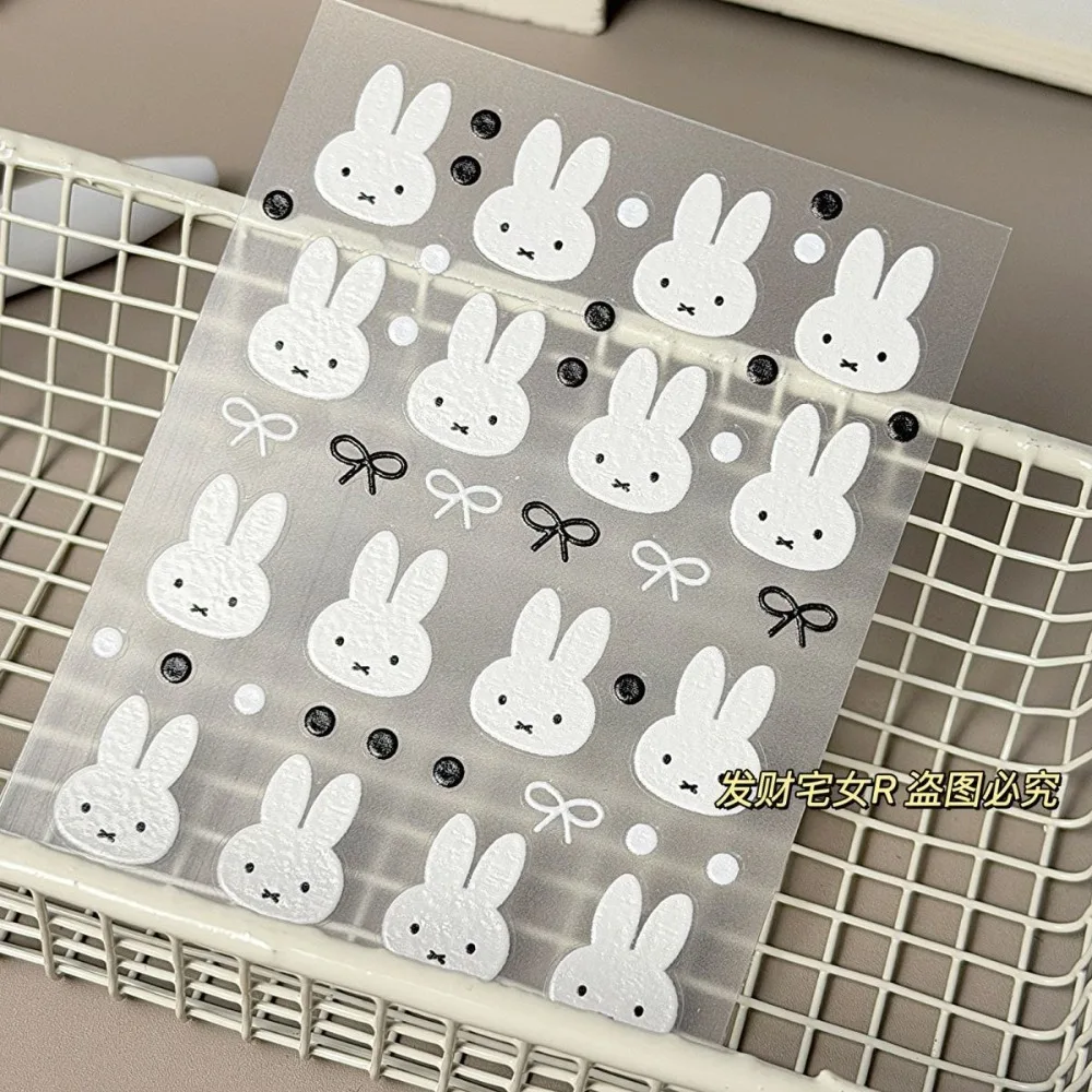 

Kawaii Miffy Cartoon Cute 3D 3D Stickers for Mobile Phones Computers Water Bottles Headphones DIY Decoration Gift Toy for Girl
